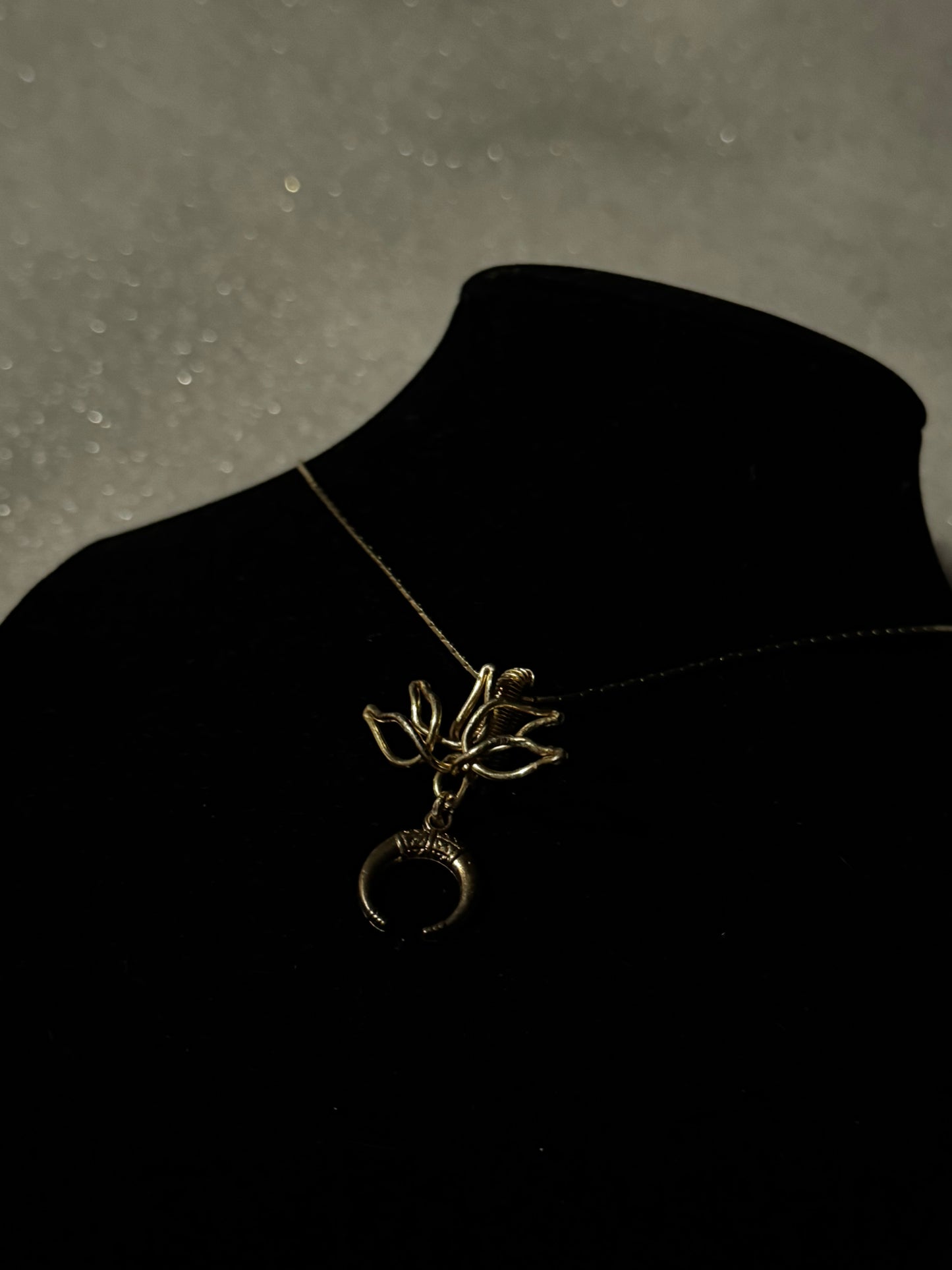 Lotus Moonflower Necklace