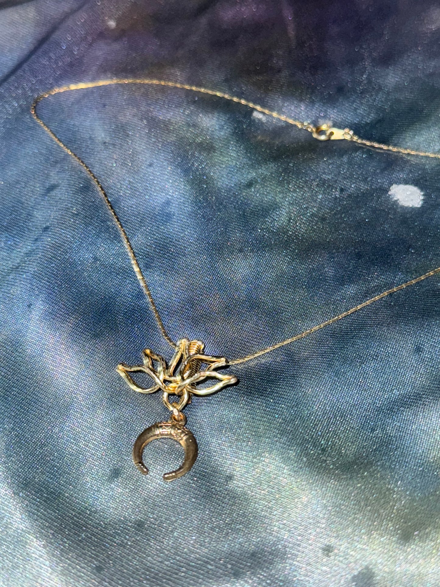 Lotus Moonflower Necklace