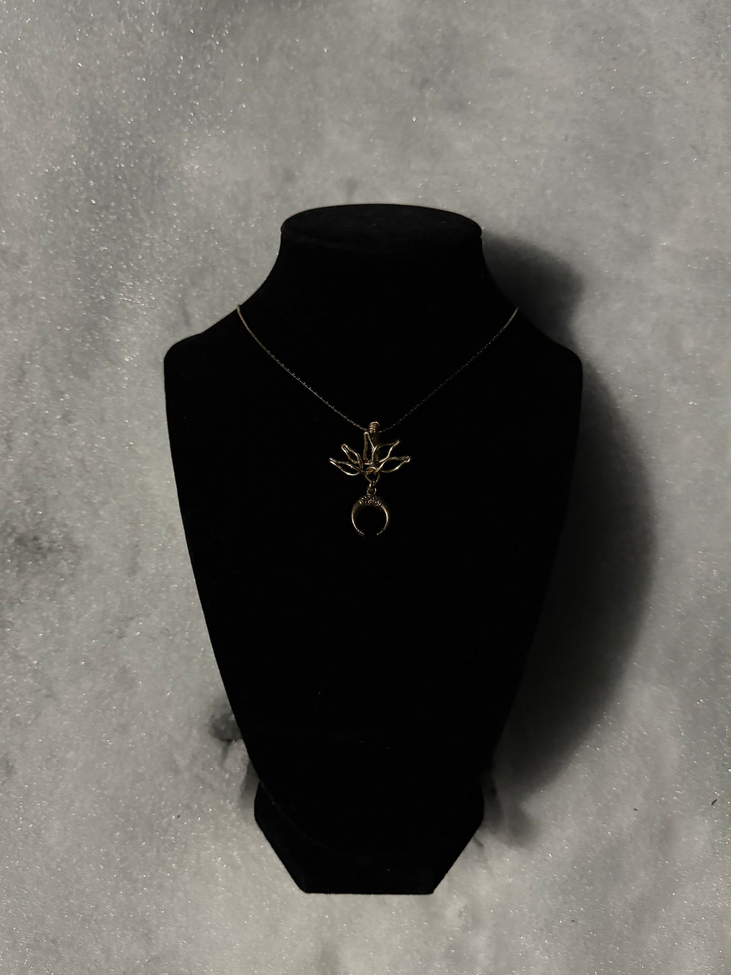 Lotus Moonflower Necklace